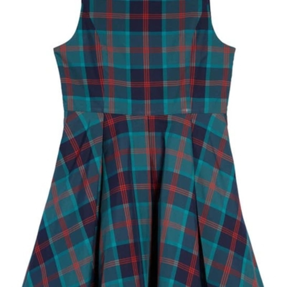 Plaid Sleeveless Dress
